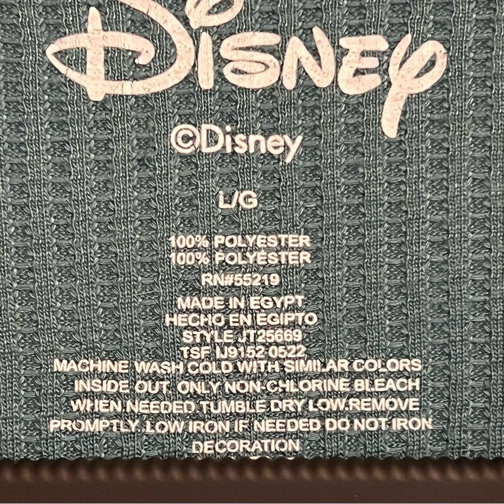 #163 DISNEY STITCH OVERSIZE WAFFLE KNIT TOP BLOUSE SIZE LARGE - Picture 3 of 3